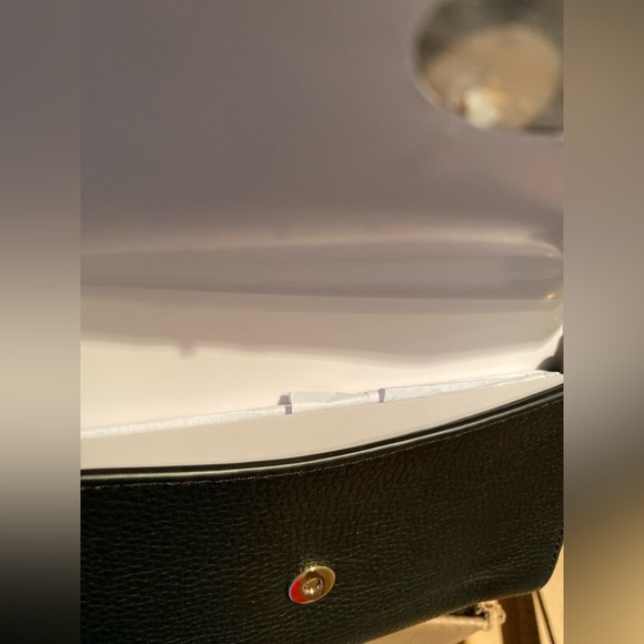 Kate Spade Leila Flap Zip Pebbled Leather Crossbody Bag Black  Christmas Gift - Picture 3 of 5